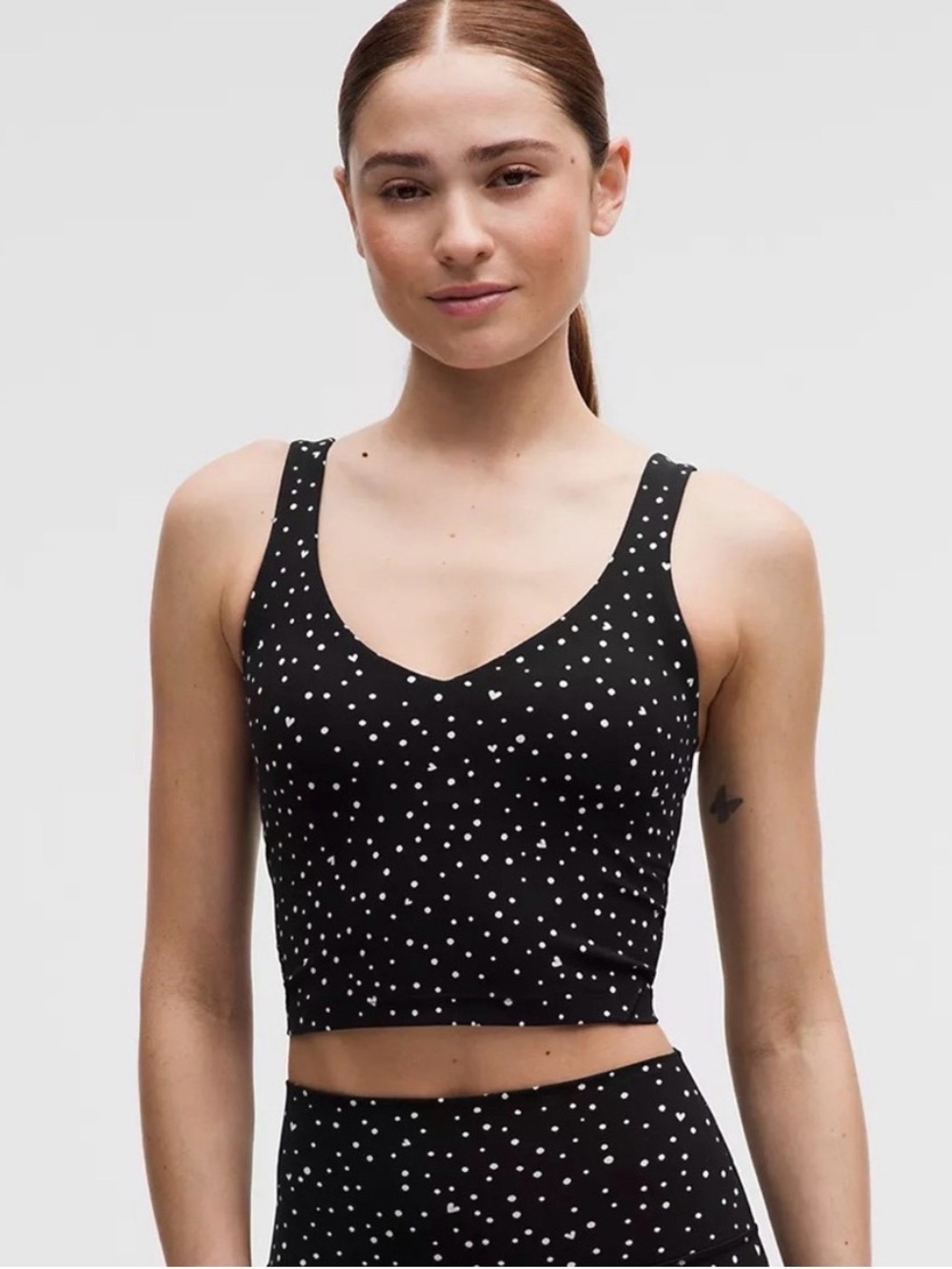 Lululemon Heart Scatter Polka Dot Align Tank